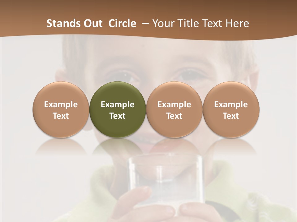 Nutrition Kid Milk Pure PowerPoint Template