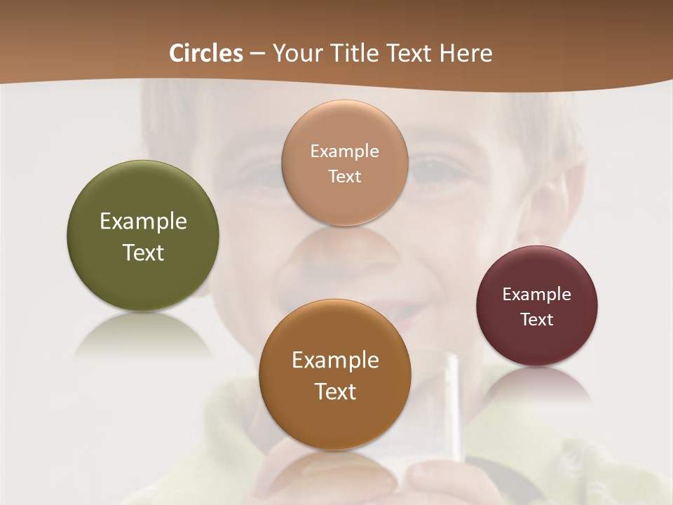 Nutrition Kid Milk Pure PowerPoint Template