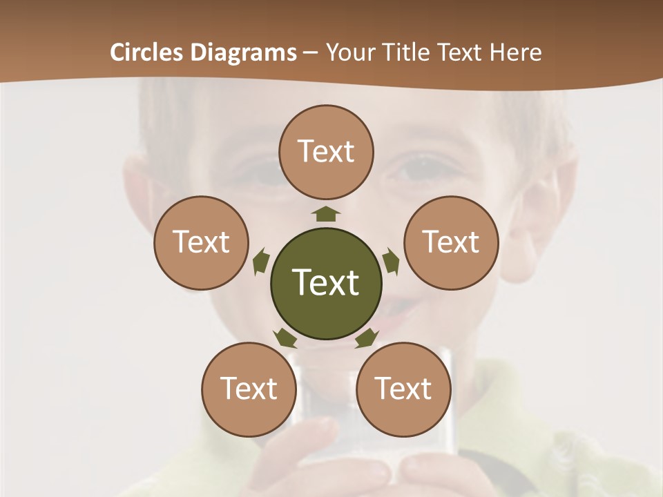 Nutrition Kid Milk Pure PowerPoint Template