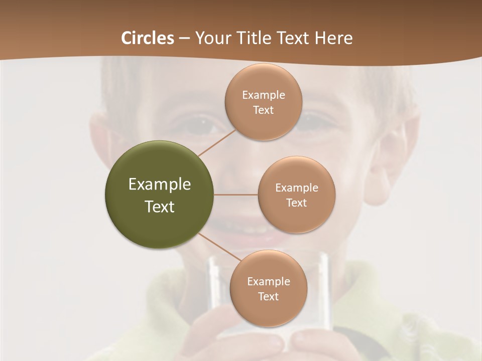 Nutrition Kid Milk Pure PowerPoint Template