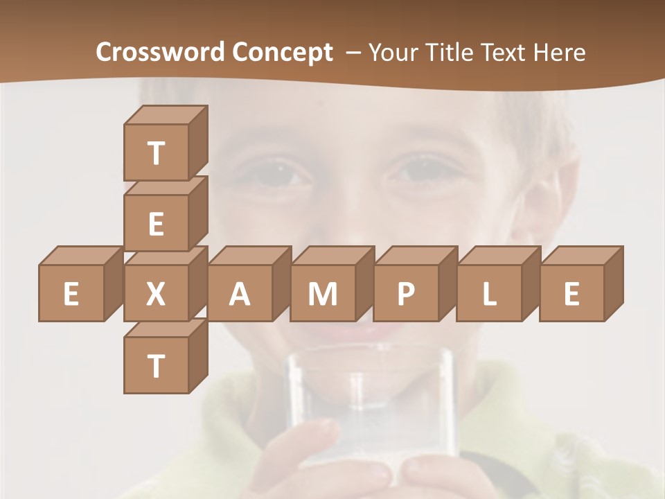 Nutrition Kid Milk Pure PowerPoint Template