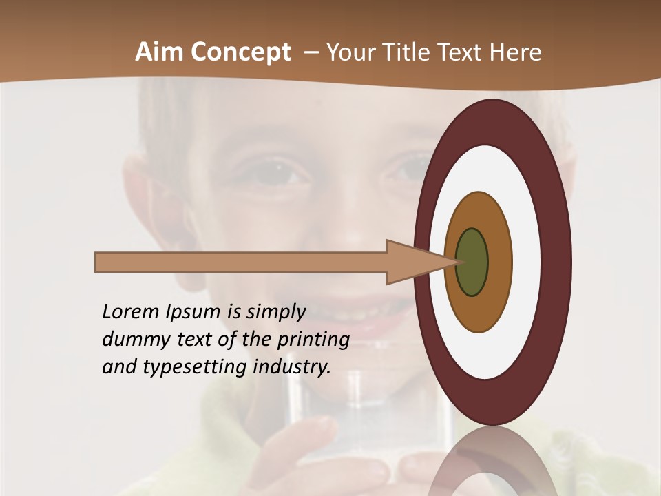 Nutrition Kid Milk Pure PowerPoint Template