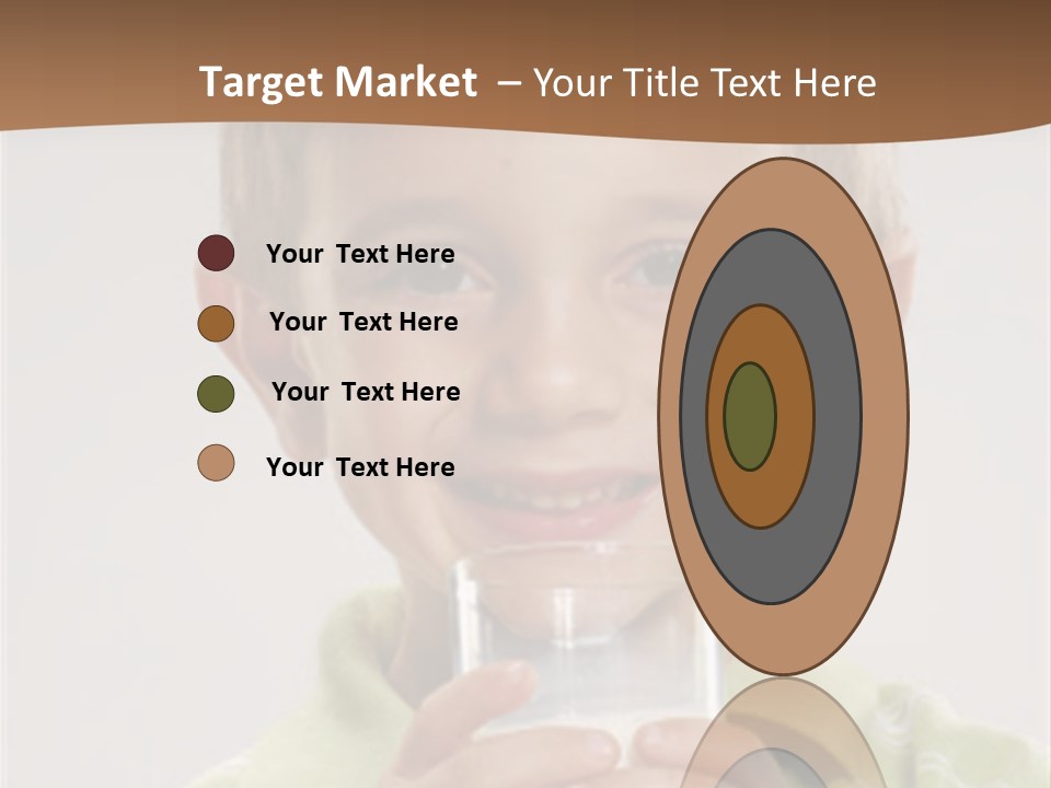 Nutrition Kid Milk Pure PowerPoint Template