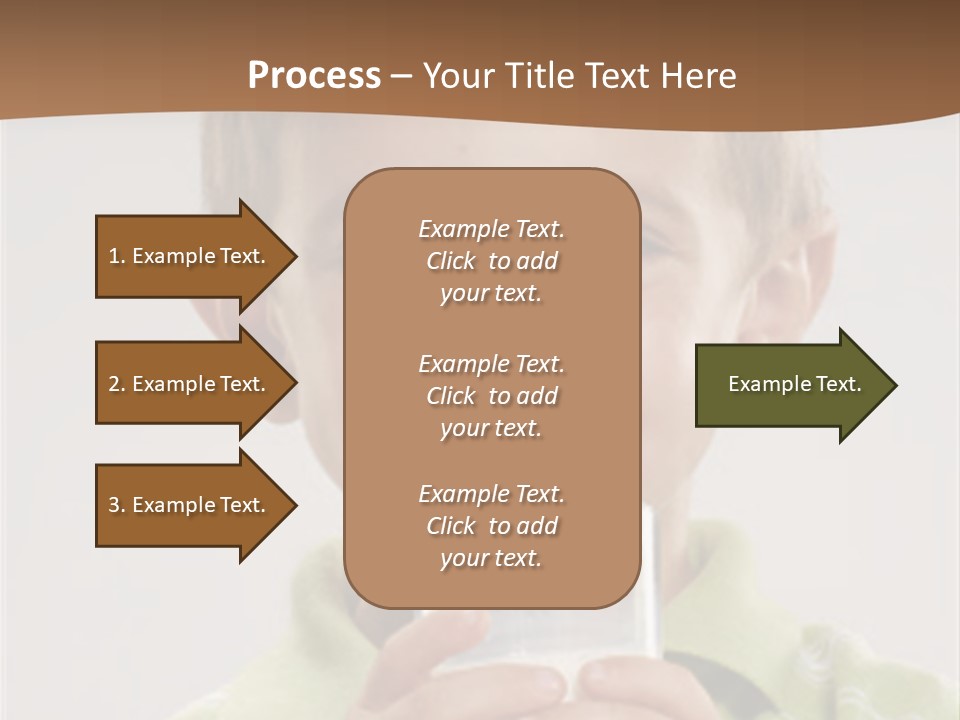 Nutrition Kid Milk Pure PowerPoint Template