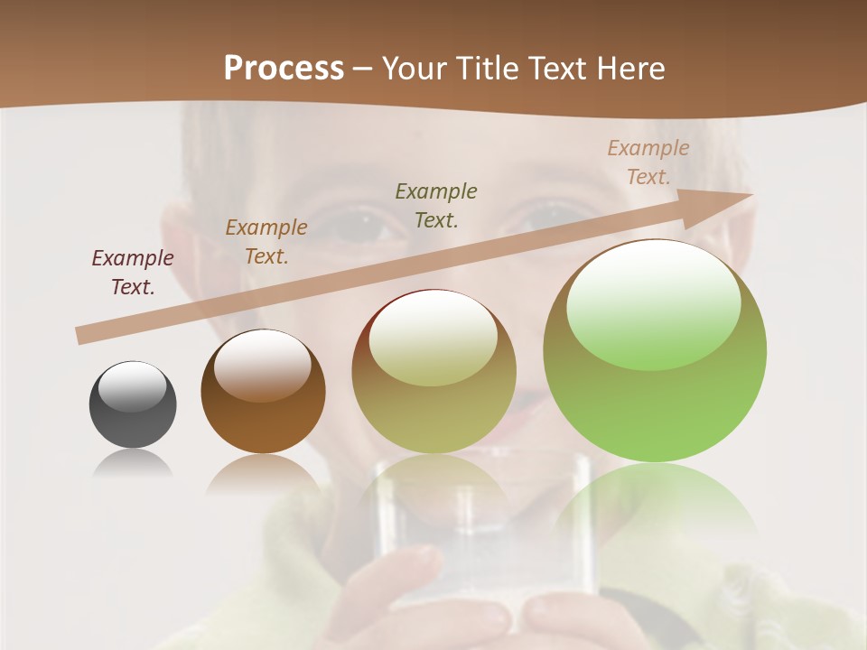 Nutrition Kid Milk Pure PowerPoint Template