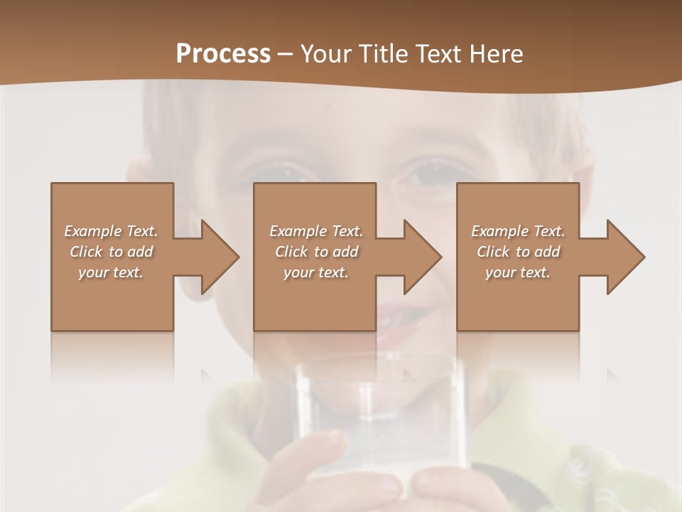 Nutrition Kid Milk Pure PowerPoint Template