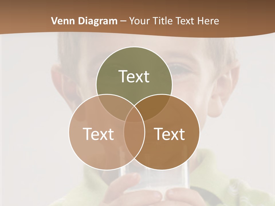 Nutrition Kid Milk Pure PowerPoint Template