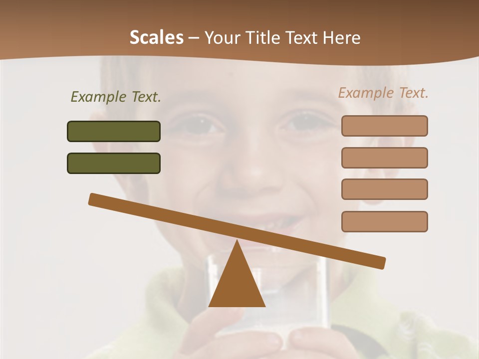 Nutrition Kid Milk Pure PowerPoint Template