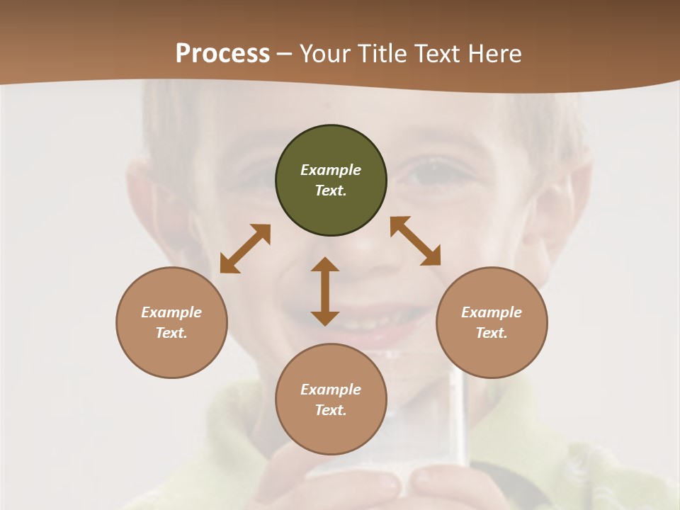 Nutrition Kid Milk Pure PowerPoint Template