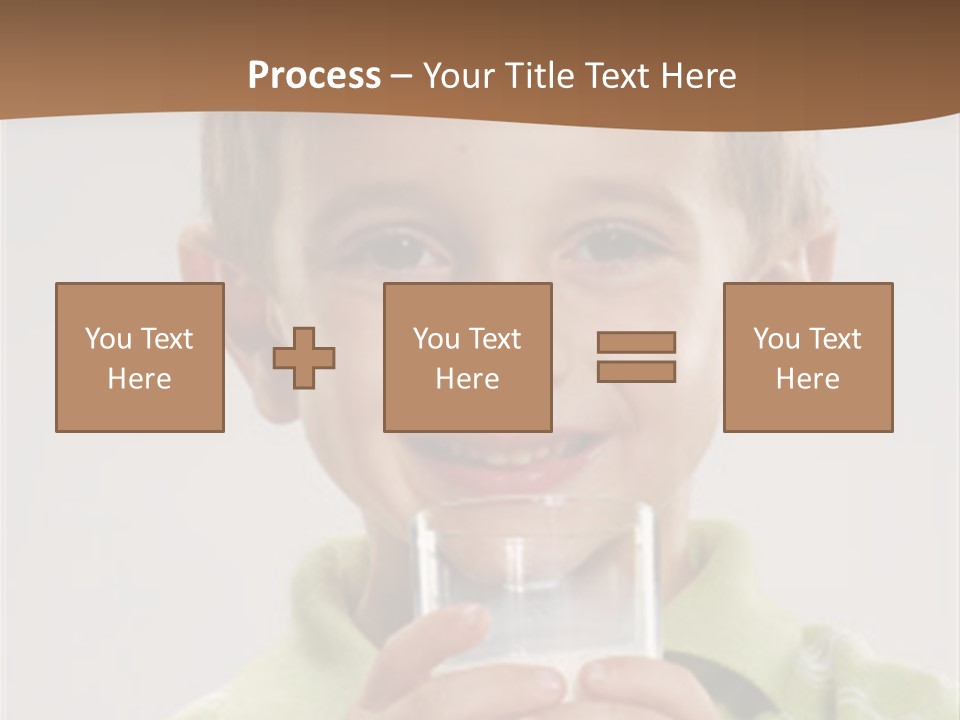 Nutrition Kid Milk Pure PowerPoint Template
