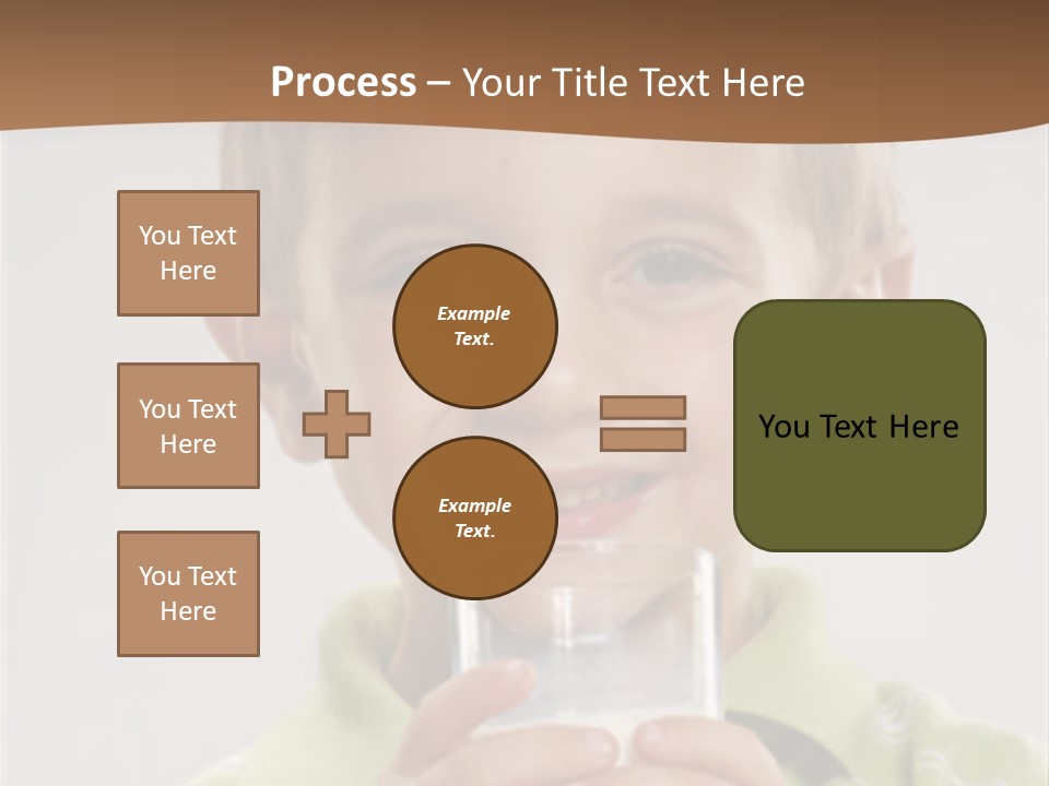 Nutrition Kid Milk Pure PowerPoint Template