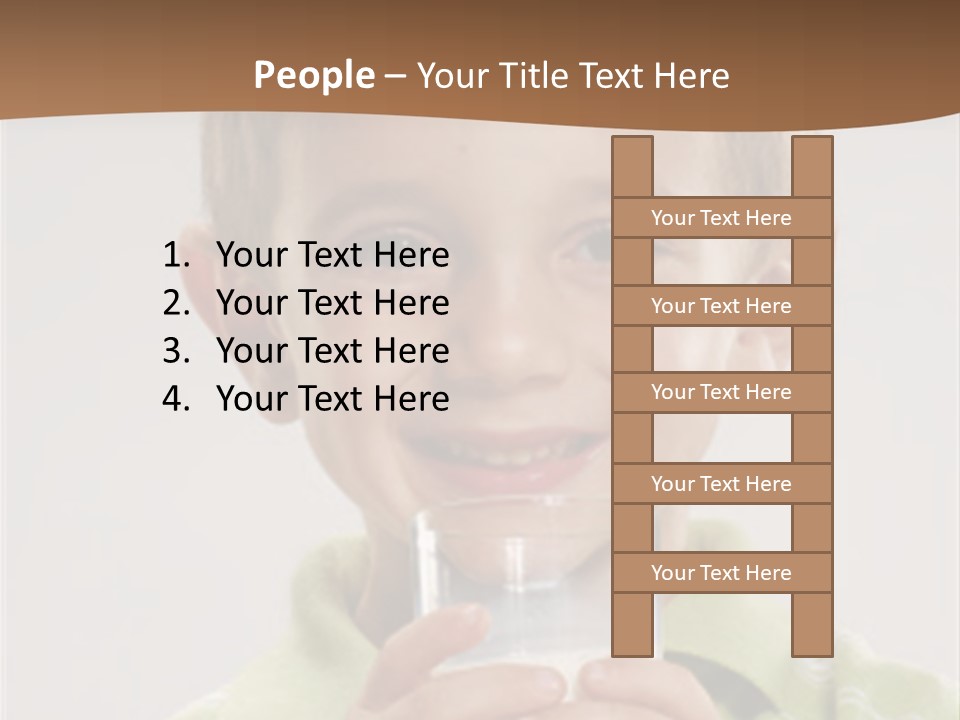 Nutrition Kid Milk Pure PowerPoint Template