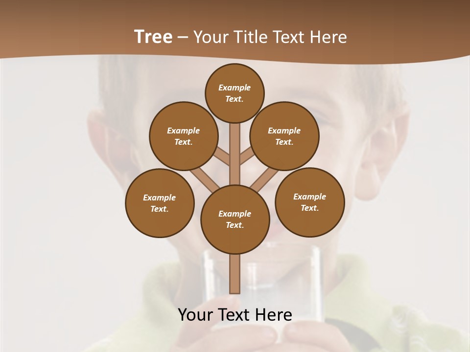 Nutrition Kid Milk Pure PowerPoint Template