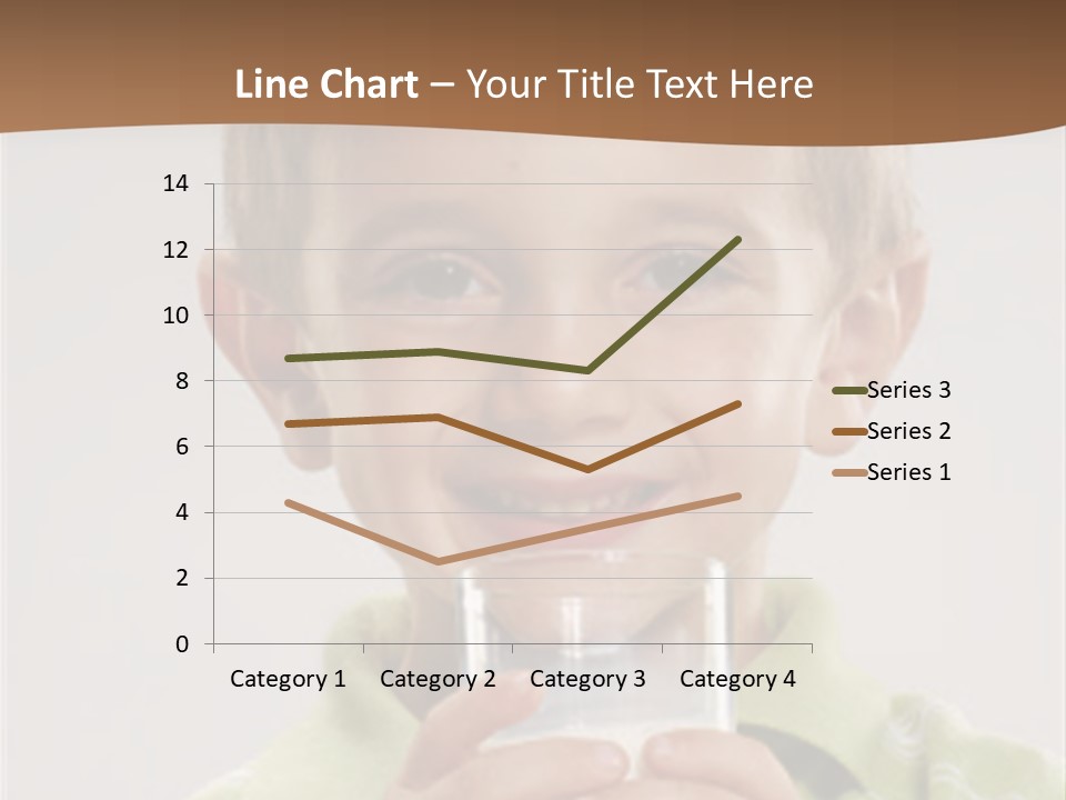 Nutrition Kid Milk Pure PowerPoint Template