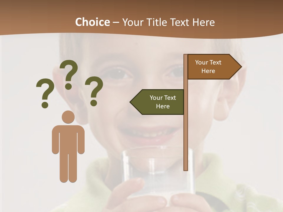 Nutrition Kid Milk Pure PowerPoint Template