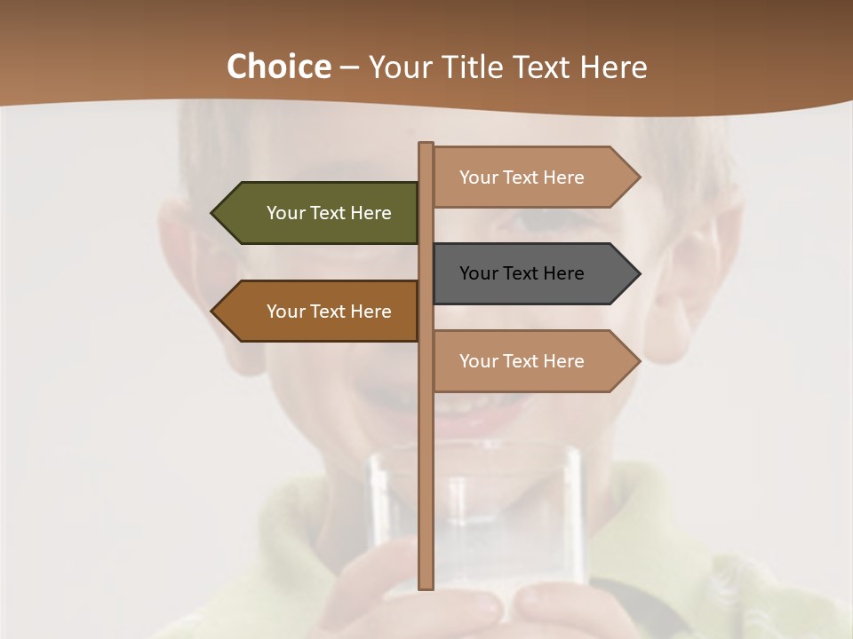 Nutrition Kid Milk Pure PowerPoint Template