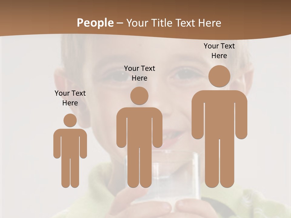 Nutrition Kid Milk Pure PowerPoint Template