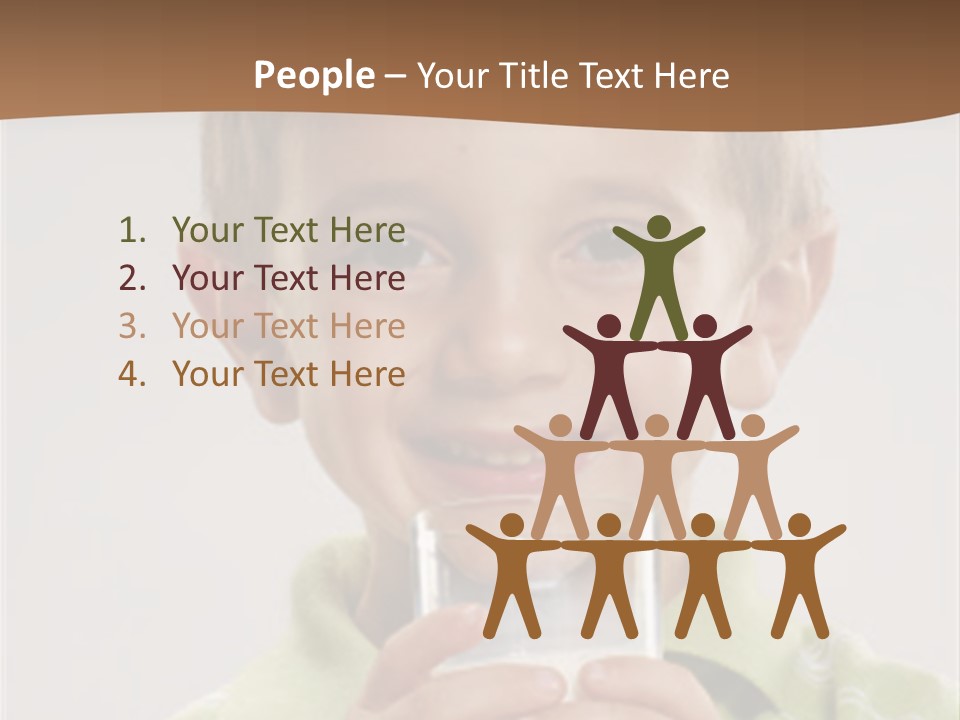 Nutrition Kid Milk Pure PowerPoint Template