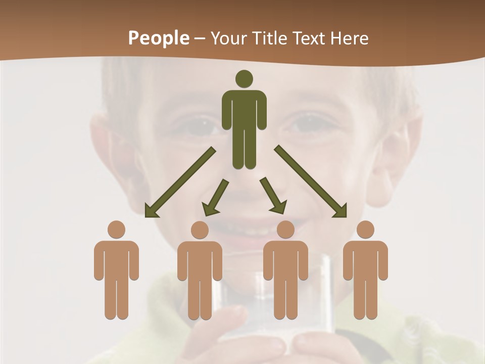 Nutrition Kid Milk Pure PowerPoint Template