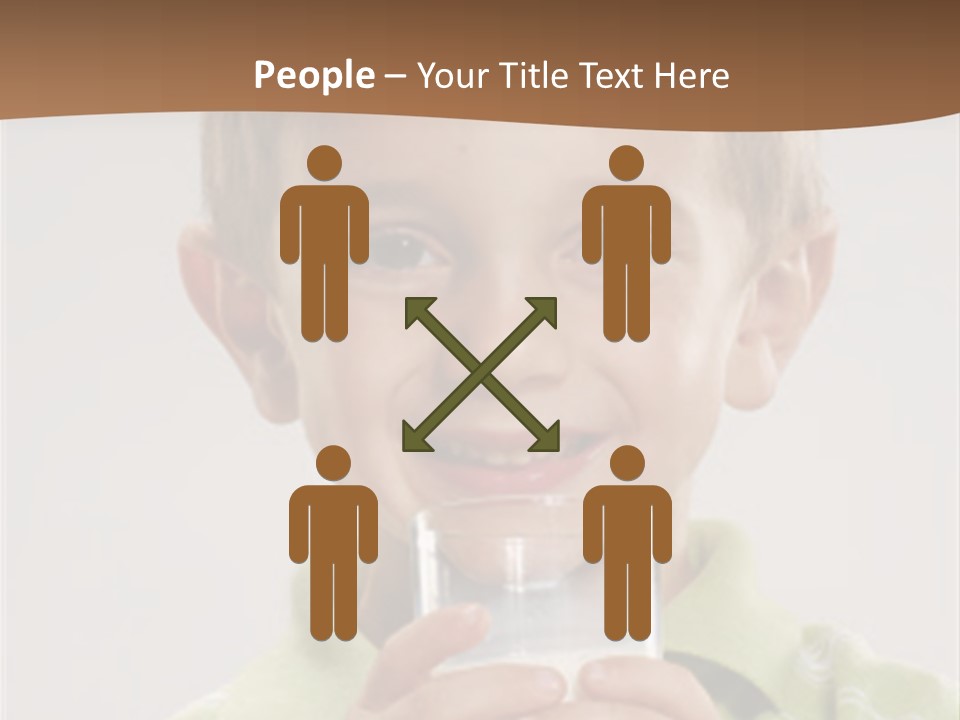 Nutrition Kid Milk Pure PowerPoint Template