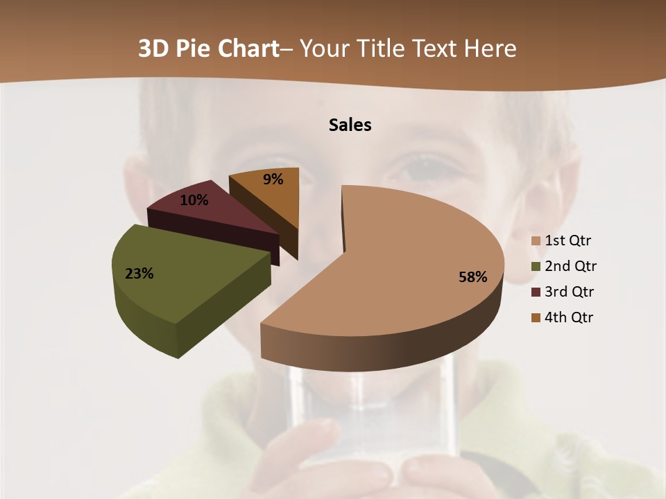 Nutrition Kid Milk Pure PowerPoint Template