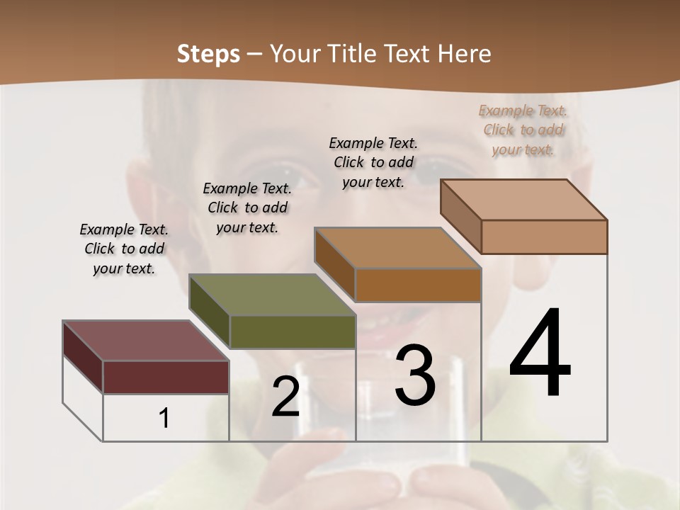 Nutrition Kid Milk Pure PowerPoint Template