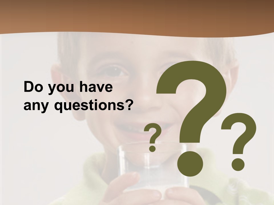 Nutrition Kid Milk Pure PowerPoint Template