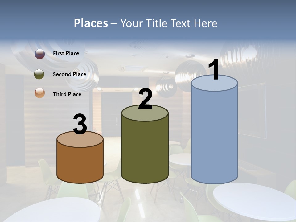 Contemporary Chair Empty PowerPoint Template