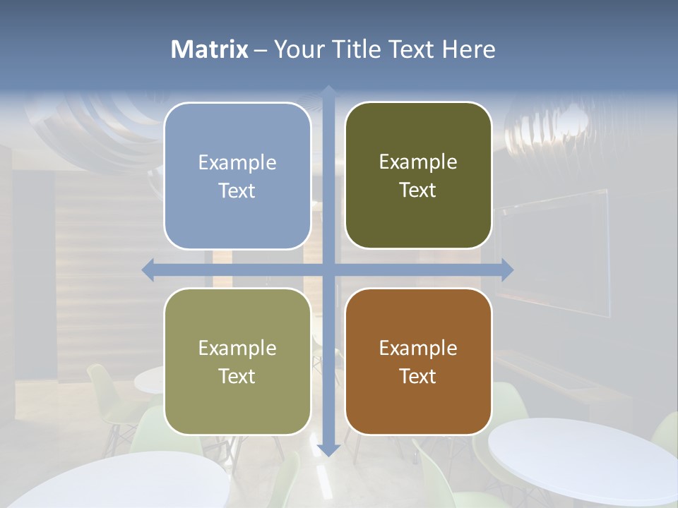 Contemporary Chair Empty PowerPoint Template