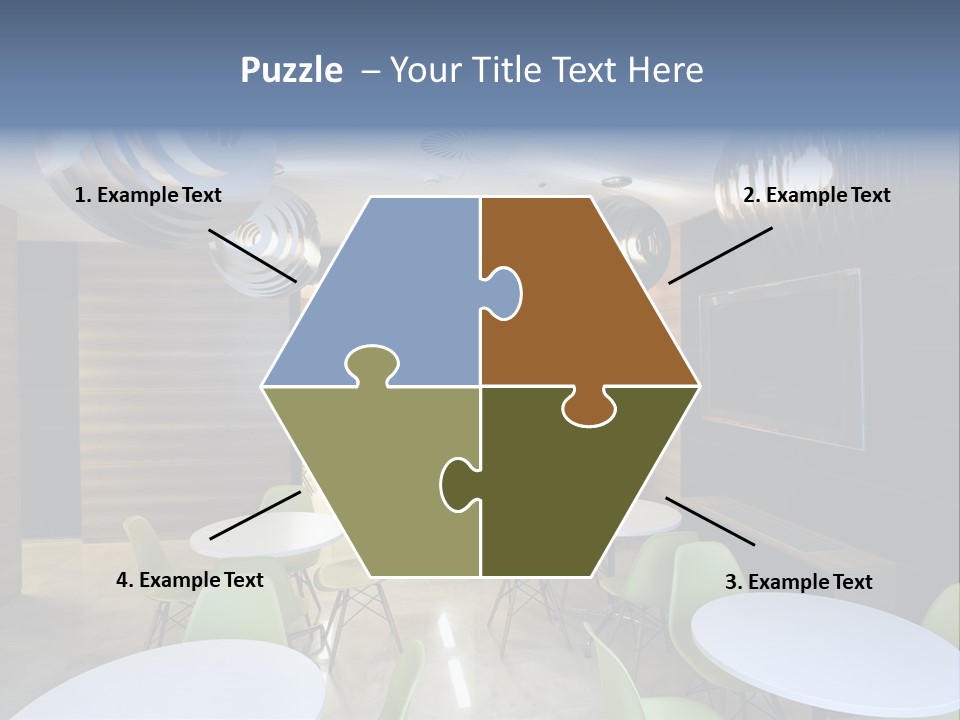 Contemporary Chair Empty PowerPoint Template