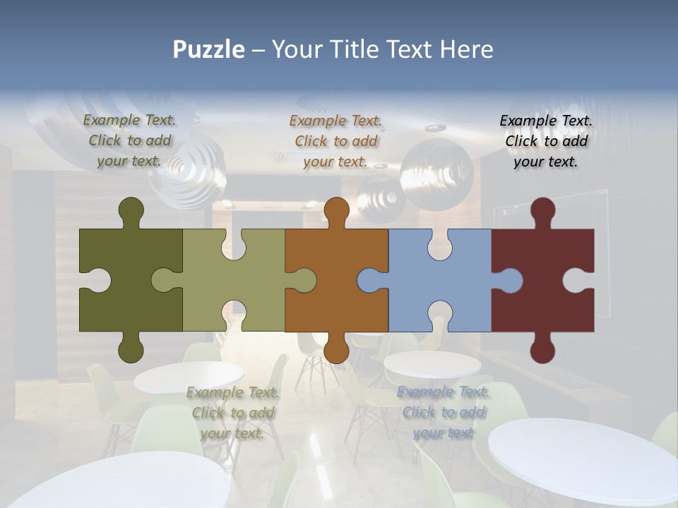 Contemporary Chair Empty PowerPoint Template