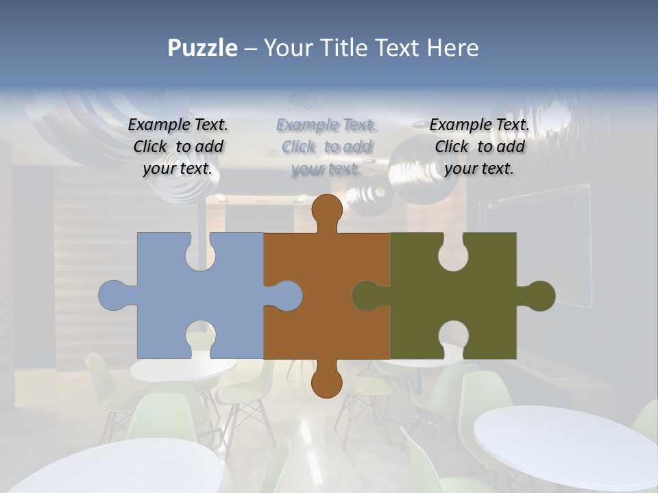 Contemporary Chair Empty PowerPoint Template