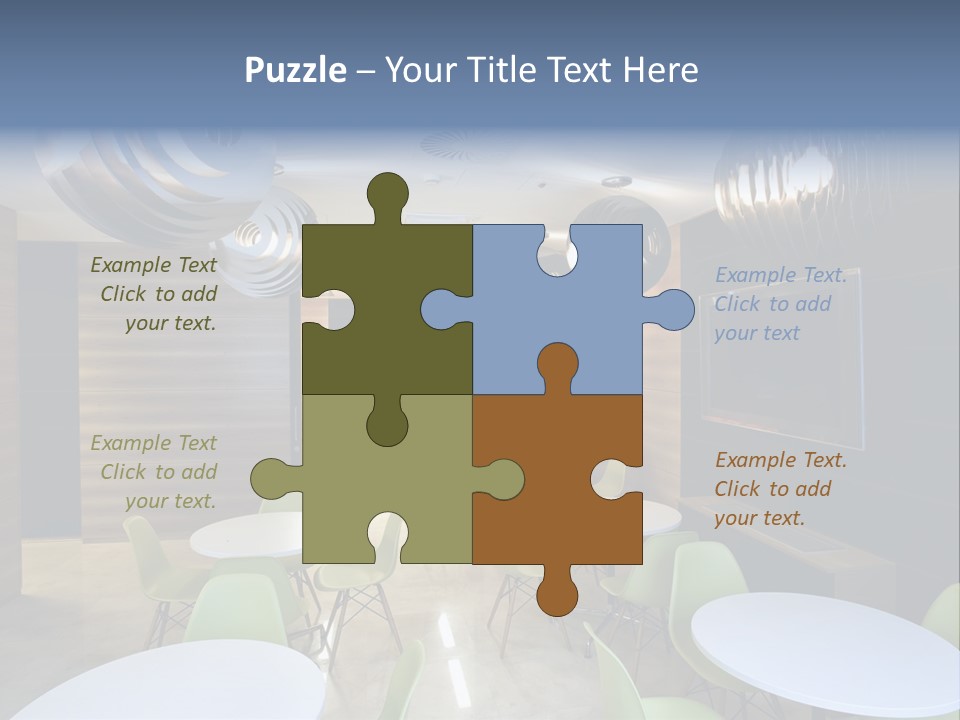 Contemporary Chair Empty PowerPoint Template