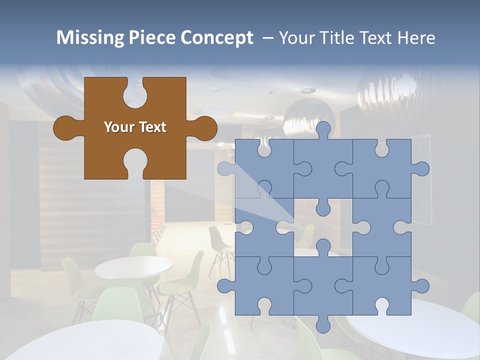 Contemporary Chair Empty PowerPoint Template