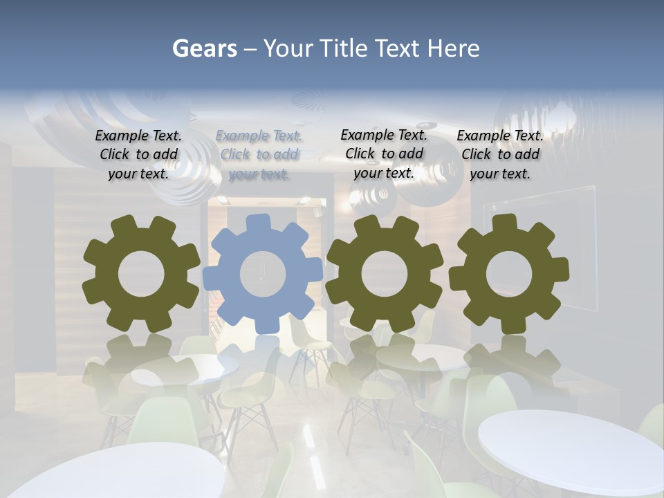 Contemporary Chair Empty PowerPoint Template