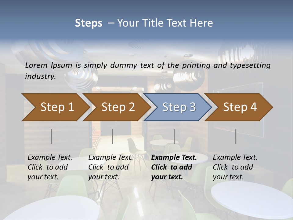 Contemporary Chair Empty PowerPoint Template
