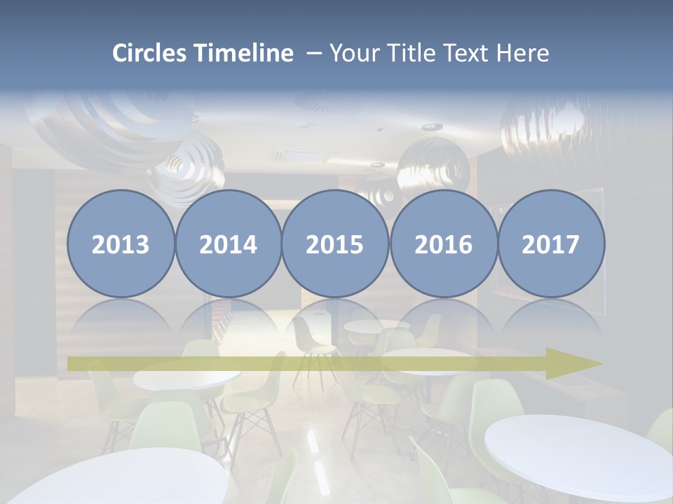 Contemporary Chair Empty PowerPoint Template