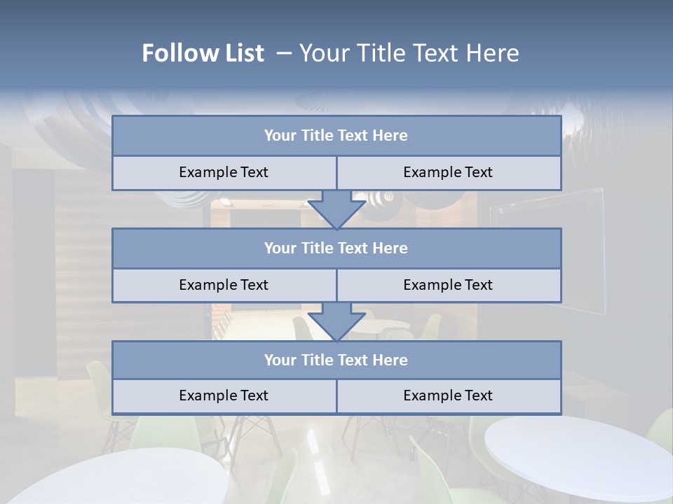 Contemporary Chair Empty PowerPoint Template