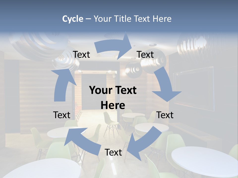 Contemporary Chair Empty PowerPoint Template
