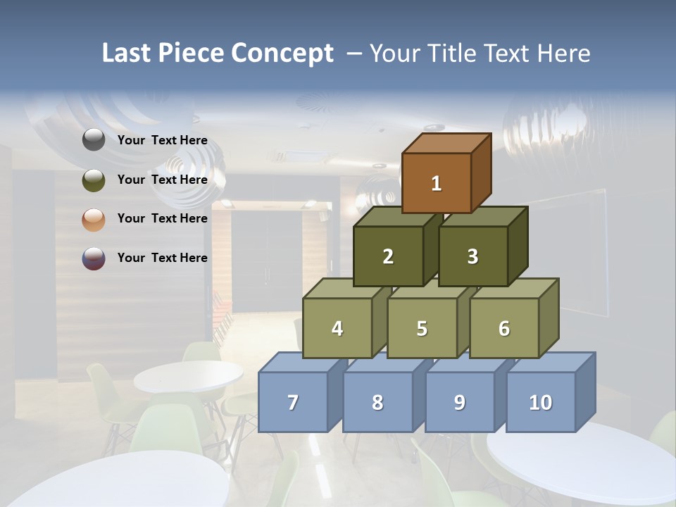 Contemporary Chair Empty PowerPoint Template