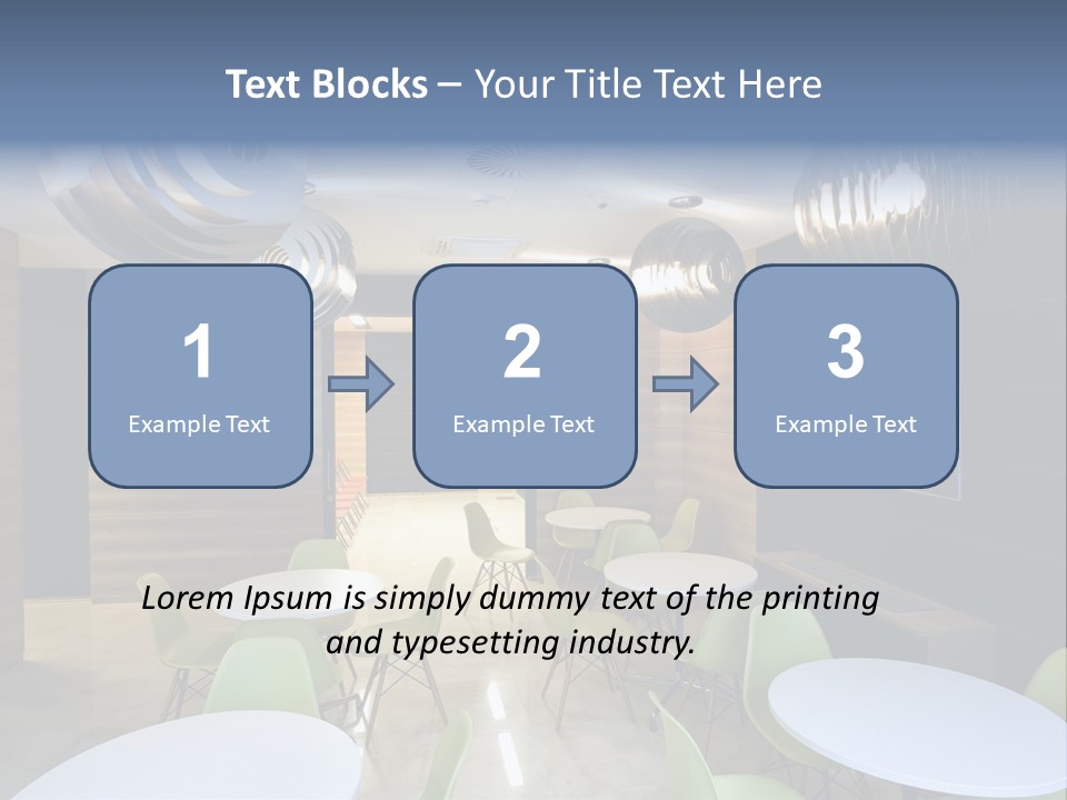 Contemporary Chair Empty PowerPoint Template