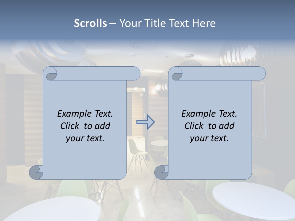 Contemporary Chair Empty PowerPoint Template