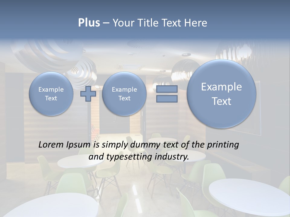 Contemporary Chair Empty PowerPoint Template