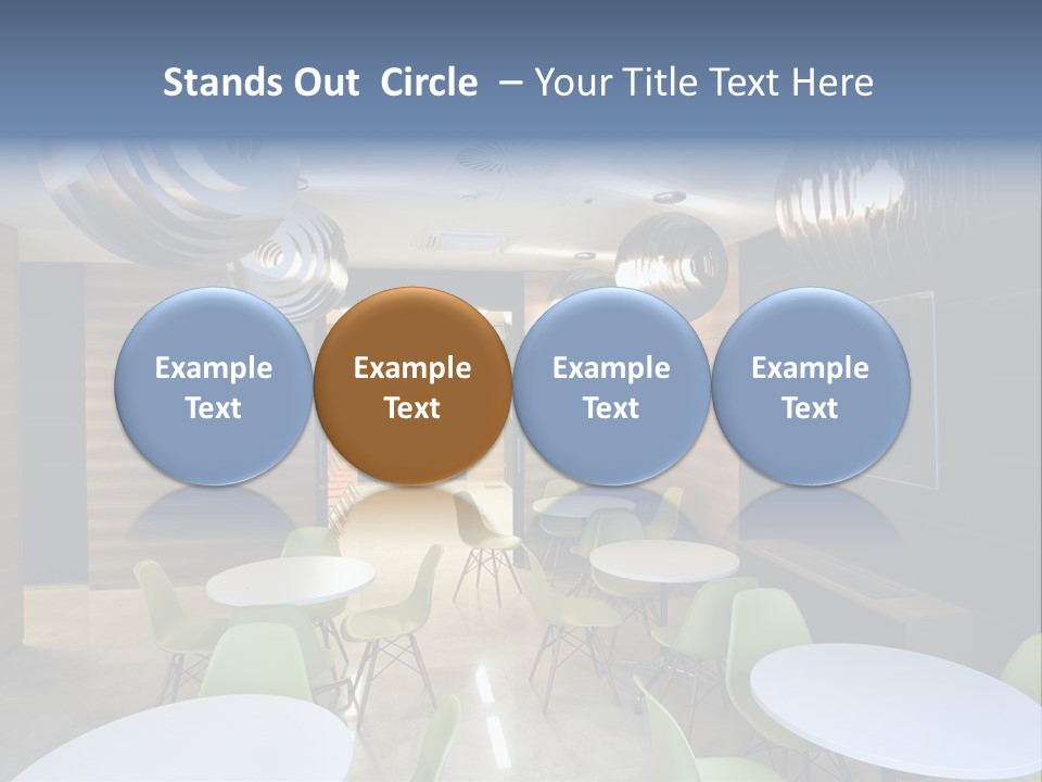 Contemporary Chair Empty PowerPoint Template