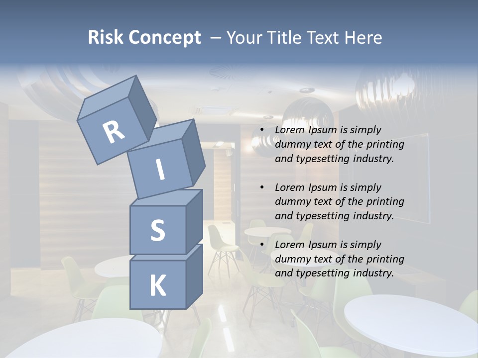 Contemporary Chair Empty PowerPoint Template