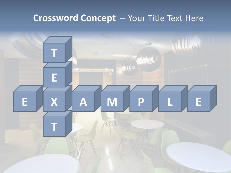 Contemporary Chair Empty PowerPoint Template