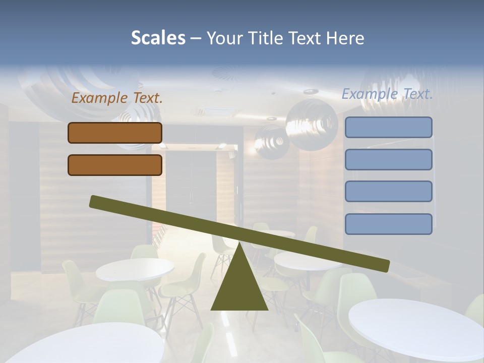 Contemporary Chair Empty PowerPoint Template