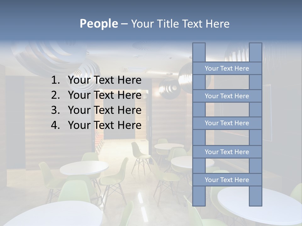 Contemporary Chair Empty PowerPoint Template