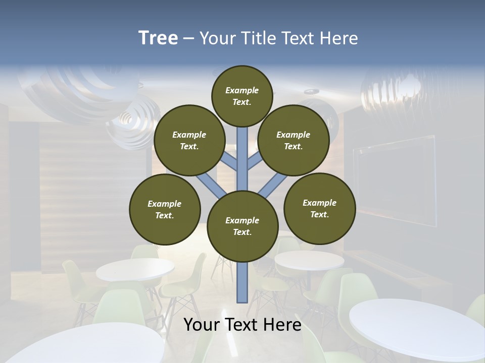 Contemporary Chair Empty PowerPoint Template
