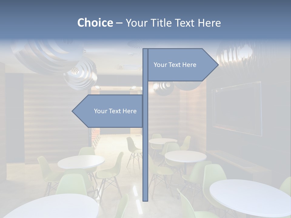 Contemporary Chair Empty PowerPoint Template